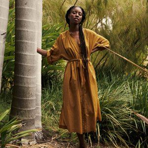 Doen Joan Dress in Oak, XXS